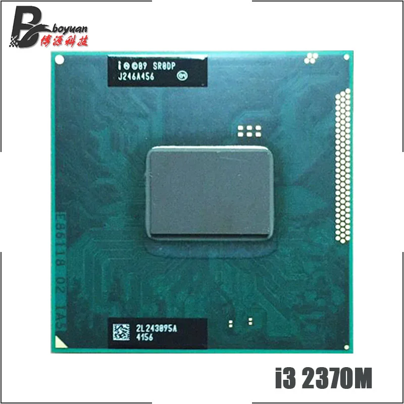Intel Core i3-2370M i3 2370M SR0DP 2,4 GHz двухъядерный четырехъядерный процессор с процессором L2 = 512M L3 = 3M 35W Socket G2