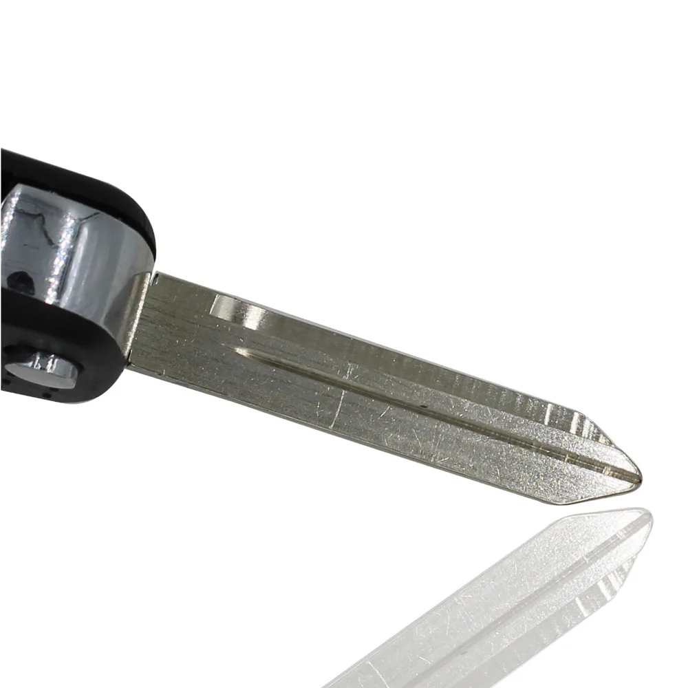 Ключ для отбортовки флип-кейс для листвы чехол без выреза пустой для CHRYSLER DODGE JEEP 2 кнопочный ключ автомобиля Оболочка Чехол Fob