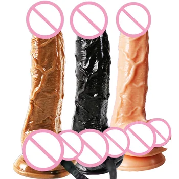 Huge Realistic Penis Female Masturbator Dildo Sex Toys For Woman Anal Plug Inflatable Dildo Intimate Goods Consolador Para Mujer 5