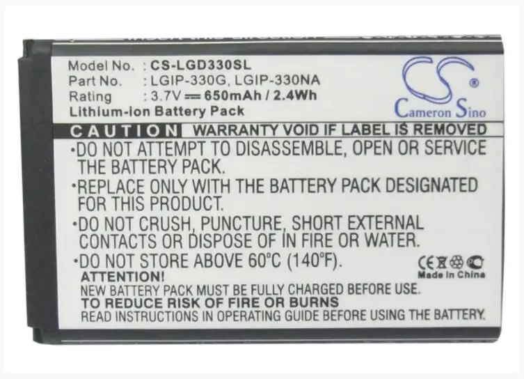 

Cameron Sino 650mAh battery for LG GB220 GB230 GD350 LGIP-330NA Mobile, SmartPhone Battery