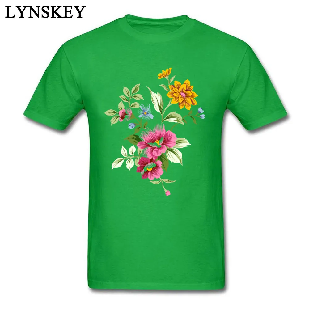 Family Tops Shirt Discount O Neck Short Sleeve 4-2-abstract-flower-picture 100% Cotton Mens T-Shirt Casual Summer Tee-Shirts 4-2-abstract-flower-picture green