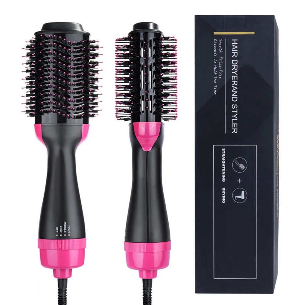 

Hair Dryer Brush 2 In 1 Hair Straightener brush Curler Comb Electric Blow Dryer Comb hot/heating Hair ionic Brush Roller Styler