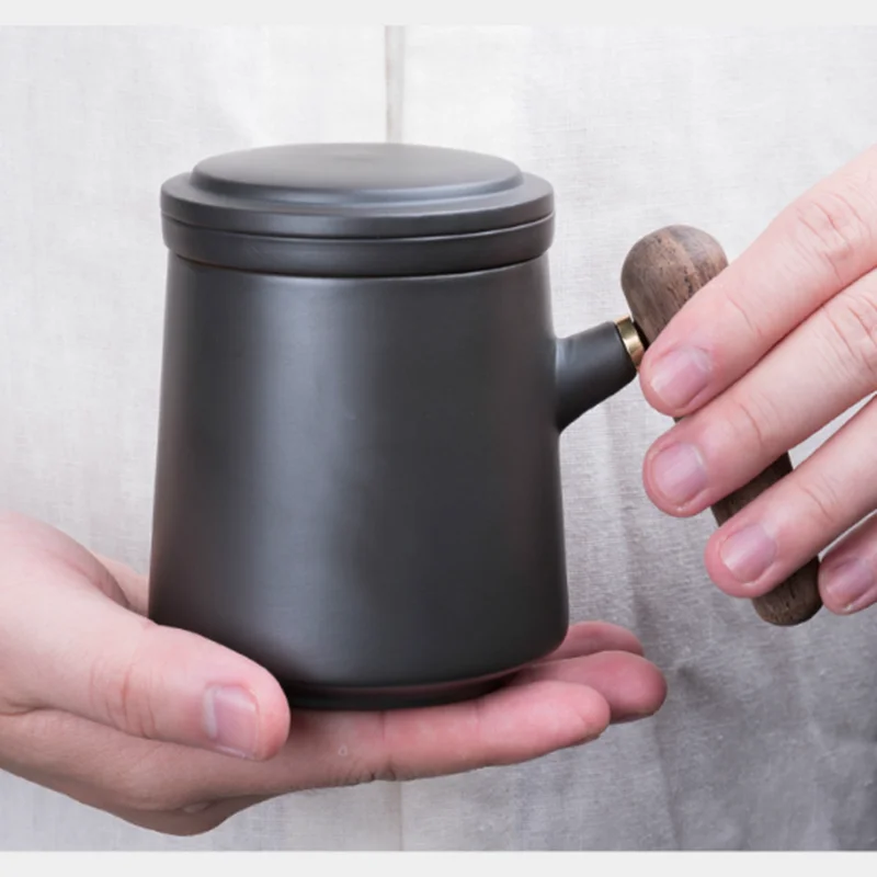 Индивидуальная керамическая чашка кунг-фу с крышкой фильтр канцелярская марка чашка портативный чайный набор бытовой Питьевая утварь WSHYUFEI