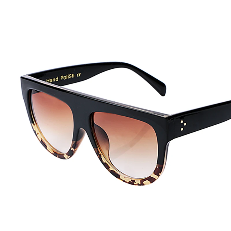 

New Brand Sunglasses Woman Design Gafas De Sol Flat Top Mirror Cat Eye Sun Glasses For Women Lunettes Oculos De Sol Feminino