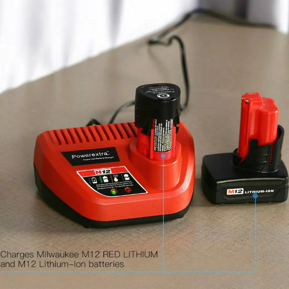 

Replacement Milwaukee M12 Charger 10.8V-12V Lithium Battery Charger