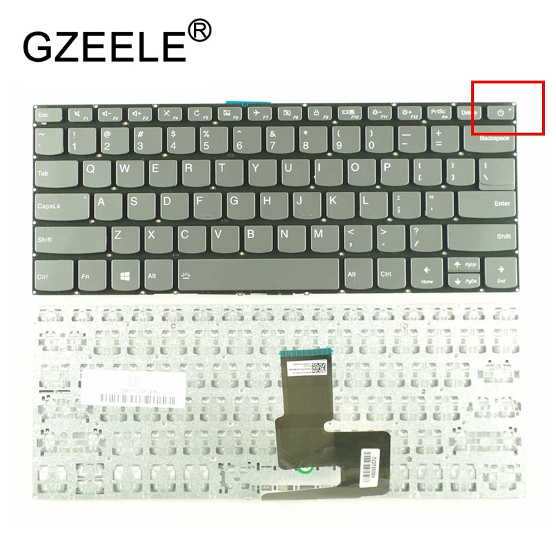 GZEELE Новый США для Lenovo 7000 IdeaPad 320-14ISK 320-14IKB 120S-14IAP 320S-14IKB 320-14AST 320-14 английская клавиатура для ноутбука черный