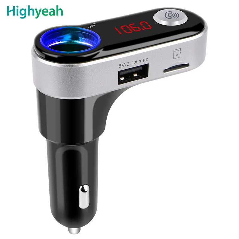 

Universal Wireless Car Bluetooth MP3 Player Car charger BC09 FM Transmitter Car Kit with LED Display carregador veicular