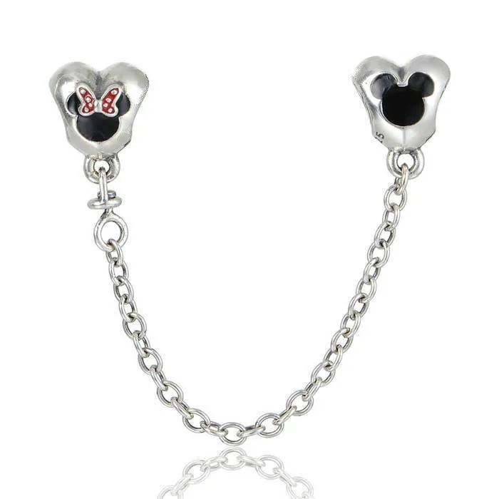 

New Fashion Diy Jewelry 925 Sterling Silver Chain Cartoon Style Findings Bead Chain Jewelry Suitable for Brand Charm Bracelets
