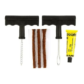 1 Set Auto Car Tire Repair Kit Car Bike Auto Tubeless Tire Tyre Puncture Plug Repair Tool Kit Tool Car Accessories Hand Tools