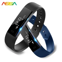2017 Smart Bracelet Smart Electronics LED Health Fitness Bracelet Pedometer Heart Rate Bluetooth Smart Wristband Android Phone