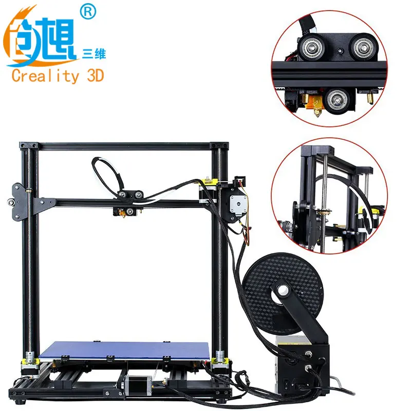

2018 CREALITY 3D Printer Upgrade CR-10 S4 Large Printing Size 400*400*400mm Dual Rod DIY Kit Filament Touch/Normal LCD Option