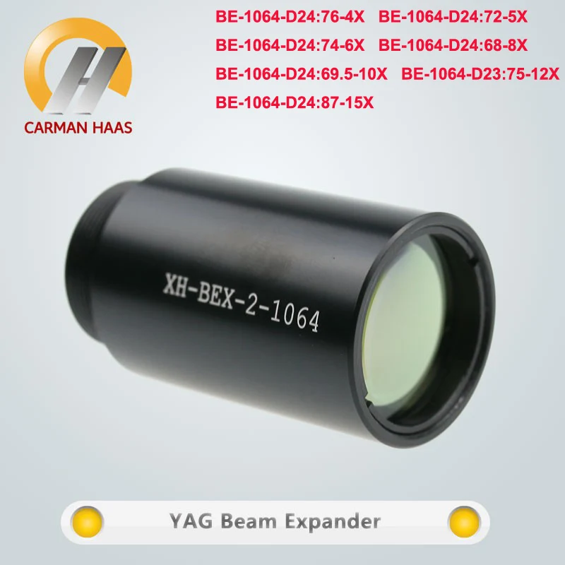 Расширитель луча Carmanhaas YAG 1064nm 4X 5X 6X 8X 10X 12X 15X M22 * 0 75 для лазерной маркировочной