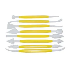 10 шт./компл. Торт Помадка и мастика для украшения инструменты набор инструментов для моделирования+ гладилка для помадки+ 3 колеса форма для вырезания гаджеты набор