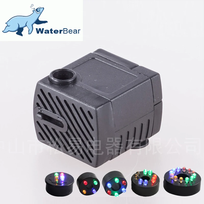 4/6/12 LED Ring (4/6/12 Color) Electric Utility Submersible Water Pump For Aquarium Fish Tank Hydroponics Fountain |
