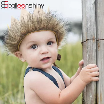 

Balleenshiy 2019 New Children's Crown Hair Band Hat Infant Baby Party Performance Photo Headdress Newborn Photography Props
