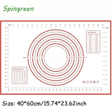 Антипригарное Силиконовое тесто прокатки коврик для выпечки помадка, кондитерские изделия глиняная подкладка лист 40x50 см PAK55