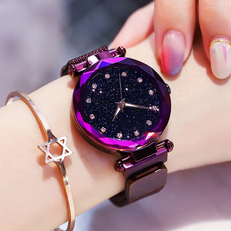 

Luxury Women Watches Ladies Magnetic Starry Sky Clock Fashion Diamond Female Quartz Wristwatches zegarek damski relogio feminino