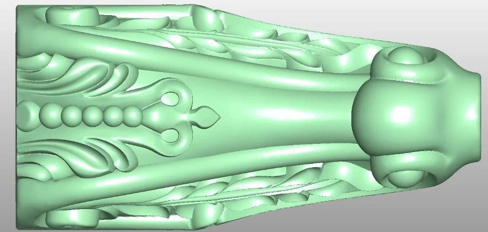 3D модель в формате STL для ЧПУ декор мебели стула, диван-кровать ножкой рельеф artcam-230