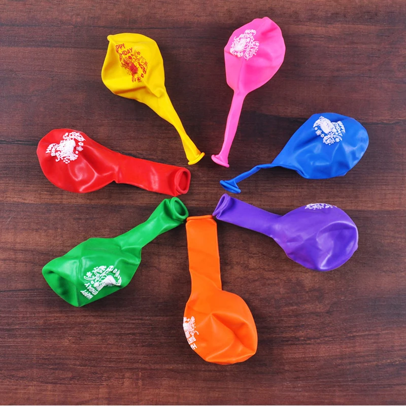 

FANLUS 20pcs Mixed Color "Happy Birthday" Latex Balloons Celebration Party
