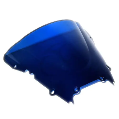 Новое ветровое стекло двойной Bubble для YAMAHA YZF R6 1998-2002 99 00 01 - Цвет: Blue