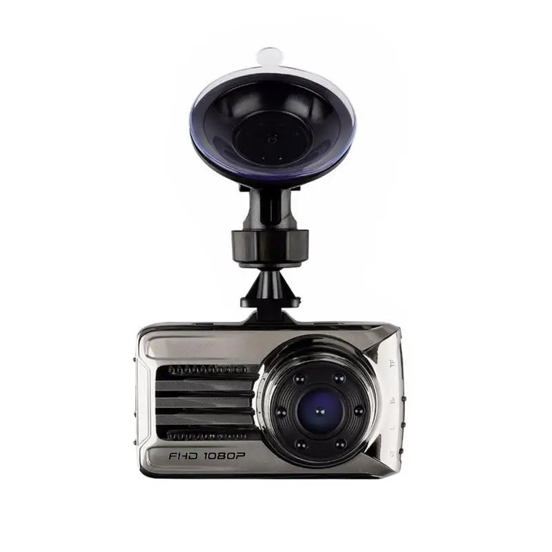 Портативный 1080P 170 градусов Автомобильная камера приборная панель 30 дюймов HD экран полная супер широкоугольная камера s рекордер экран Поддержка g-сенсор - Название цвета: Black