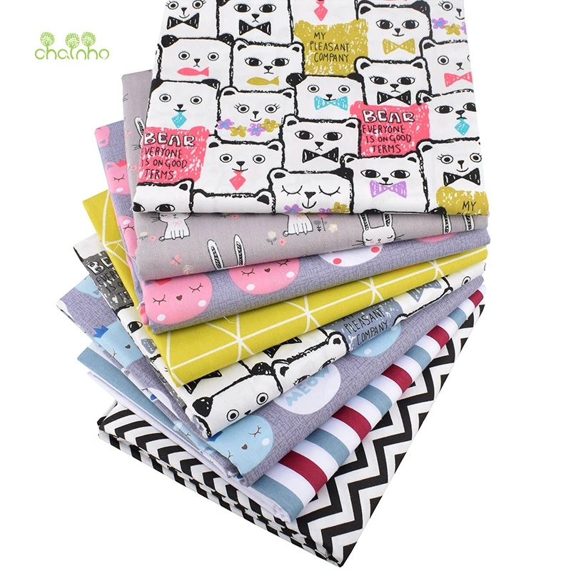 

Chainho,Cats&Rabbit Series,Printed Twill Cotton Fabric,Patchwork Cloth For DIY Sewing&Quilting Baby & Children's Material CC333