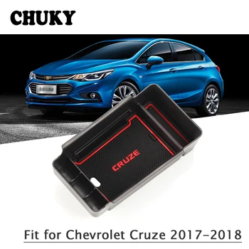 

CHUKY Car Styling Armrest Storage Box Central Console Cigarette Mobile Phone Bins For Chevrolet Cruze 2017 2018 Accessories