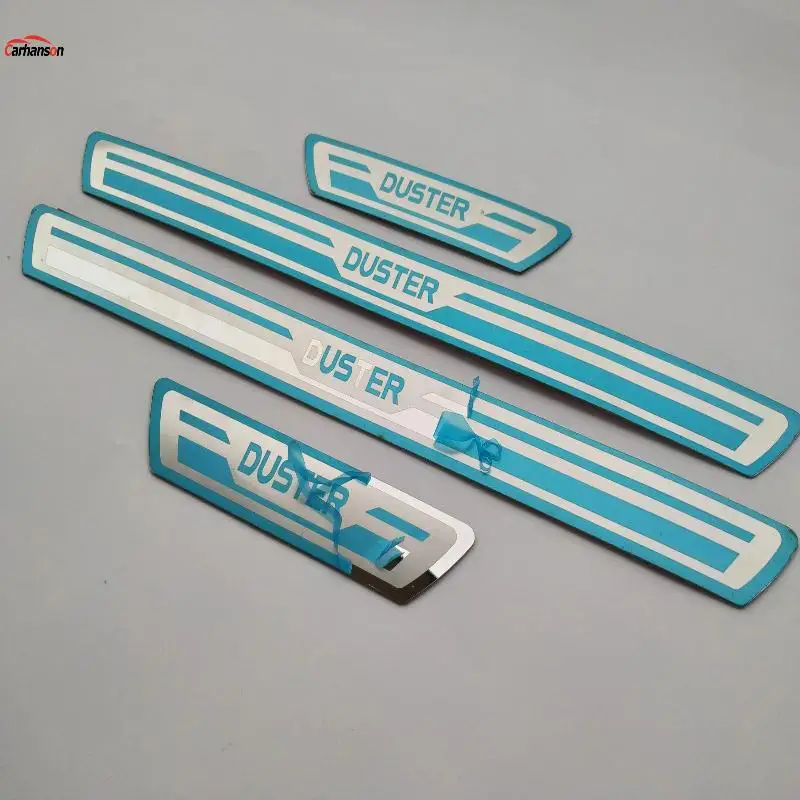 Door Sill Panel Scuff Plate Kick Step Protect for Renault Duster Dacia 2012-2018 Door Sill Panel Scuff Plate Kick Step Protect for Renault Duster Dacia 2012-2018