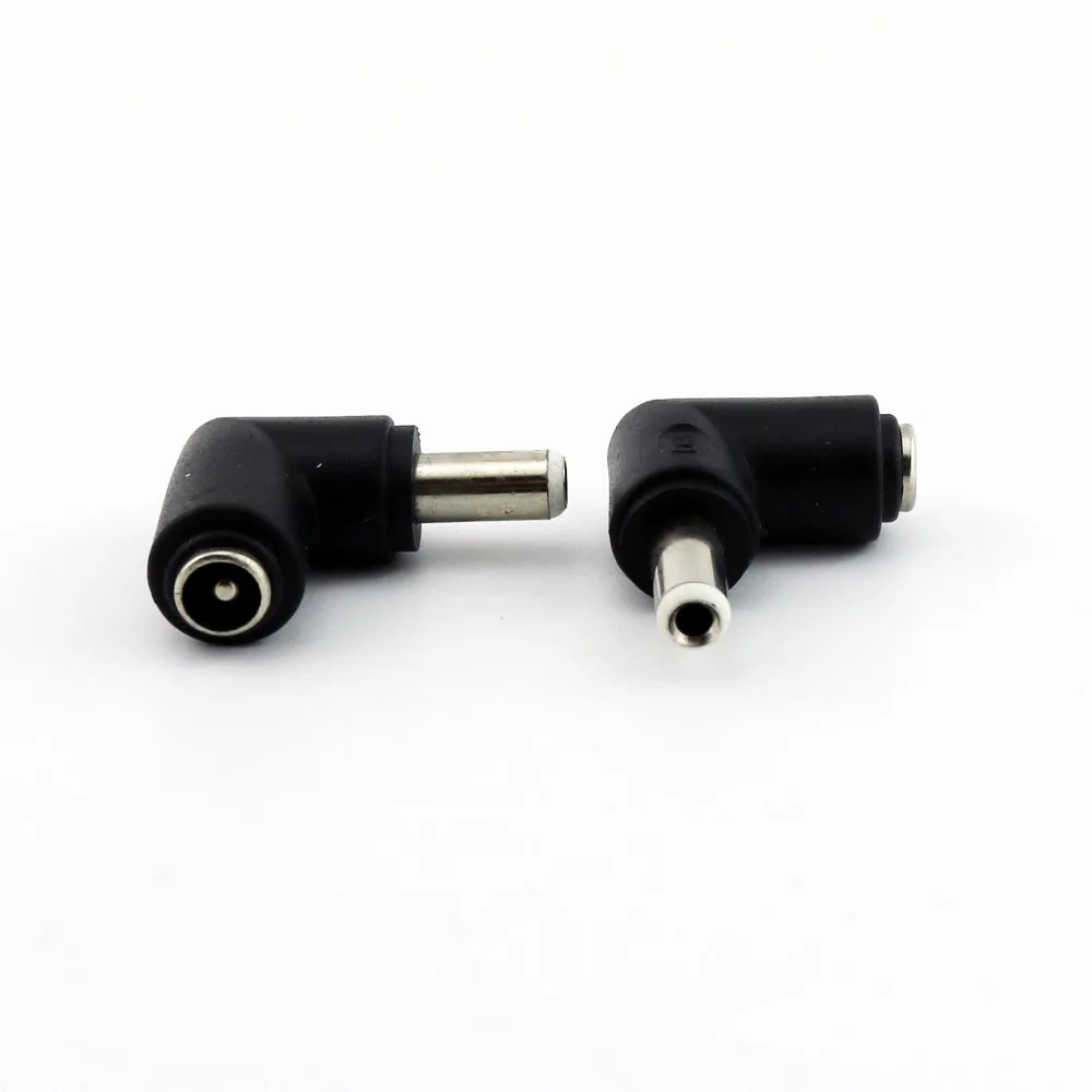 

20pcs DC 5.5 x2.1mm Female Jack To 5.5mm x 2.5mm Male Plug 90 Degree Right Angle Power Adapter Connector