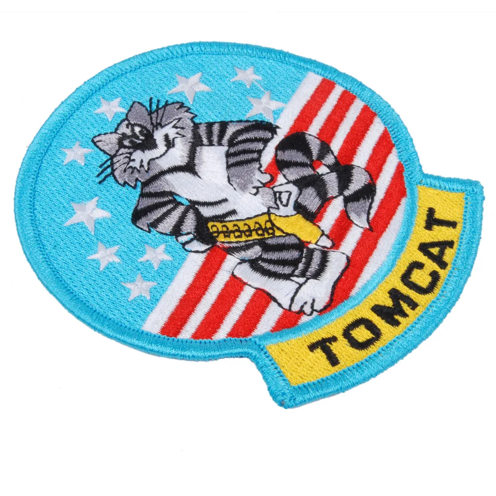 Вышитая нашивка TOMCAT в стиле милитари США 32275|patch angel|patch healthpatch work bed covers |
