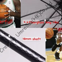 16 мм трубка из стеклопластика зонты для гольфа, большие размеры для спорта на открытом воздухе, УФ-защита, подарочные зонты, двойное использование