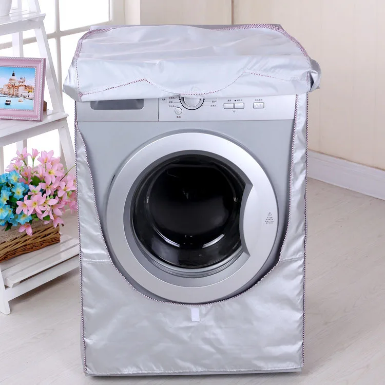 Hot sales Waterproof Cover for Washing Machine Coated Silver Oxford