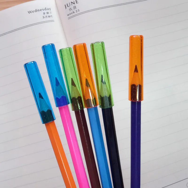 Buy 1 Bag 6Pcs Colorful Pencil Caps Child Topper Soft