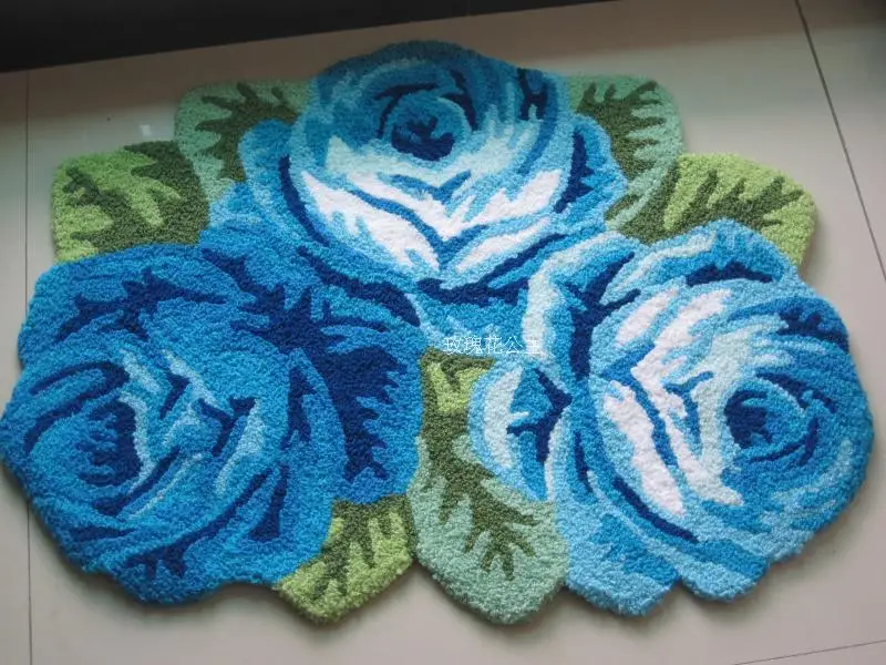 60*80 см 3D пастырской Роза декоративный коврик Спальня ковер ручной работы свадебные коврики