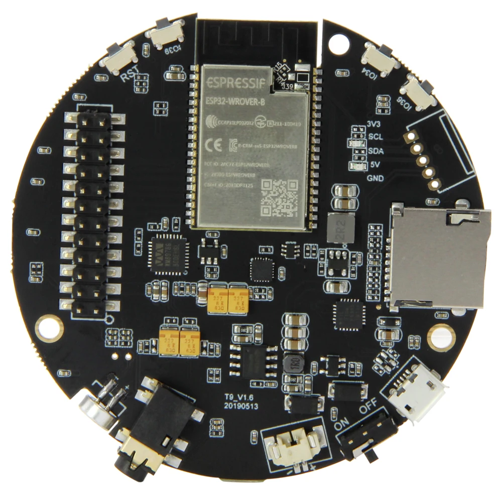 LILYGO®TTGO TAudio V1.6 ESP32 WROVER SD слот для карты Bluetooth Wi Fi модуль MPU9250 WM8978 12 бит WS2812B|module|module