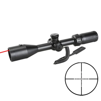 

SPINA Tactical Riflescope 3-9x42 LE Rifle scopes With Red Laser Sight Hunting Optical Scope With Mounts