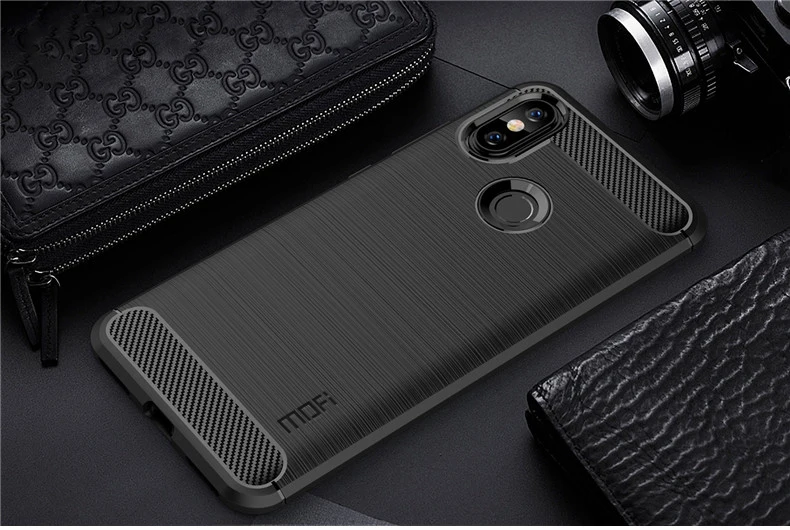 MOFI для Xiaomi mi 6X mi A2 5,9" чехол Бампер Мягкий ТПУ силиконовый чехол из углеродного волокна панцири Чехлы для Xiaomi mi 6X mi A2 чехол для телефона