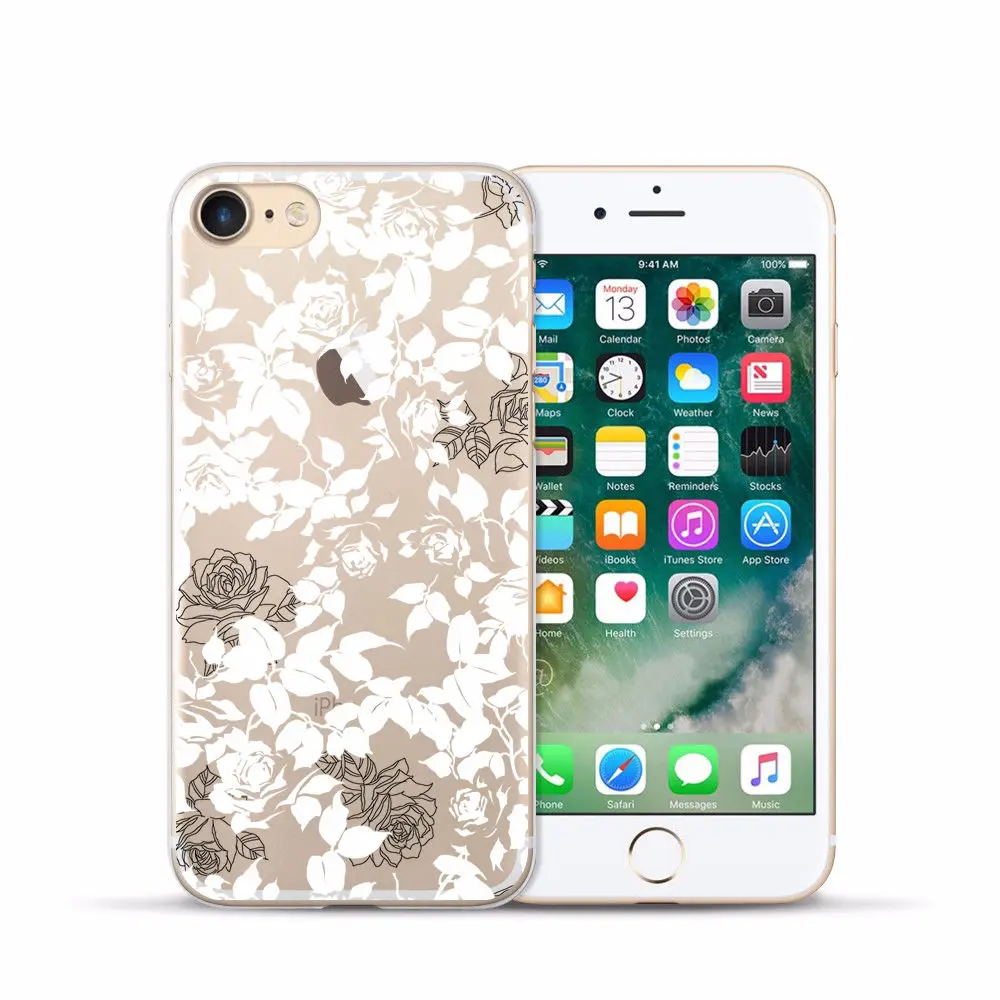 Transparent Silicone Case for Iphone 7 Soft TPU Cover for Iphone 4S 5C 5S SE for Iphone 6s 6 PLUS 7 8 plus X XS XR XS MAX Fundas (4)