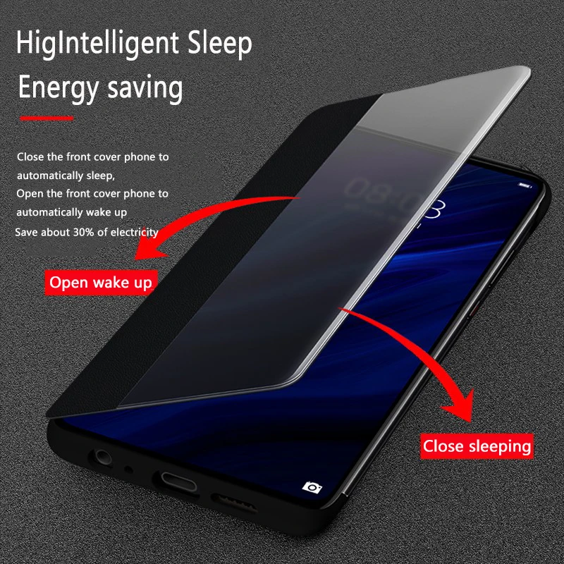 Buy HUAWEI P30 Pro Case Original 100% Official Smart View Protection Cover HUAWEI P30 Case Window Flip Leather P30 P30pro Cover