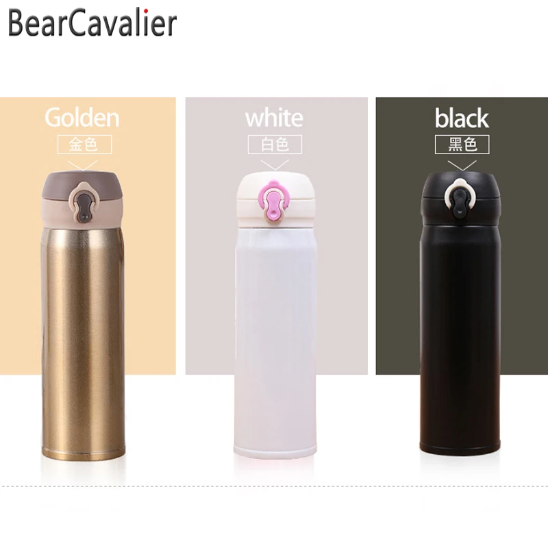 BearCavalier-500-ml-En-Acier-Inoxydable-Thermo-Tasse-Thermos-Bouteille-D-eau-Bouteille-Cuisine-Vide-Flacons