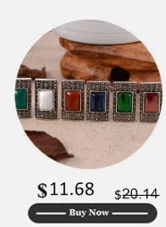 10x14 мм прямоугольники бирюзы Агаты песчаник белый тибетский серебряный Модный модные украшения Зажимная Серьга 1 пара. Бесплатная Shapping