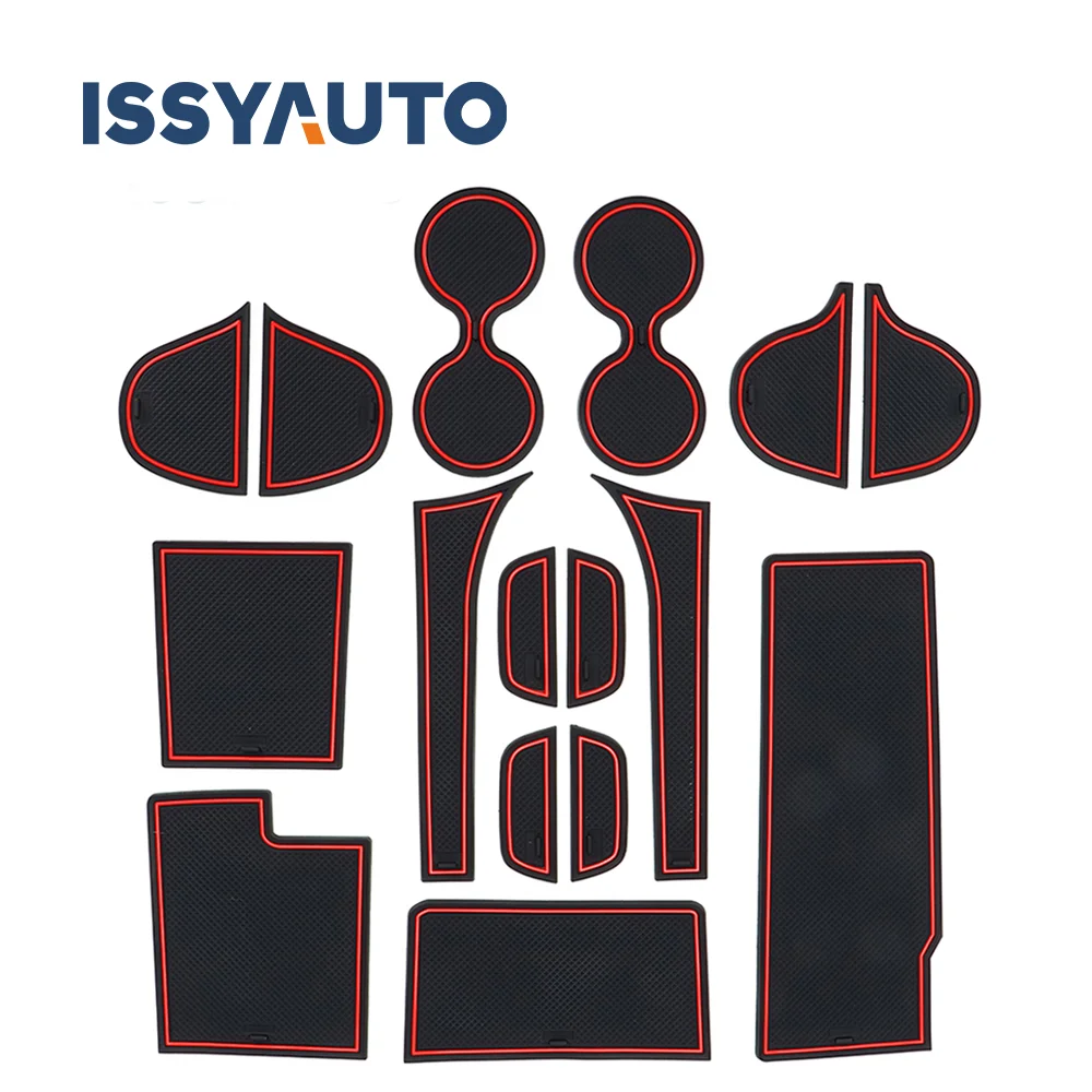 

16 Pcs Door Groove Mat For Mazda CX-7 2006-2012 Gate Slot Pad Anti Slip Non Slip Rubber Decorator Red White Car Styling