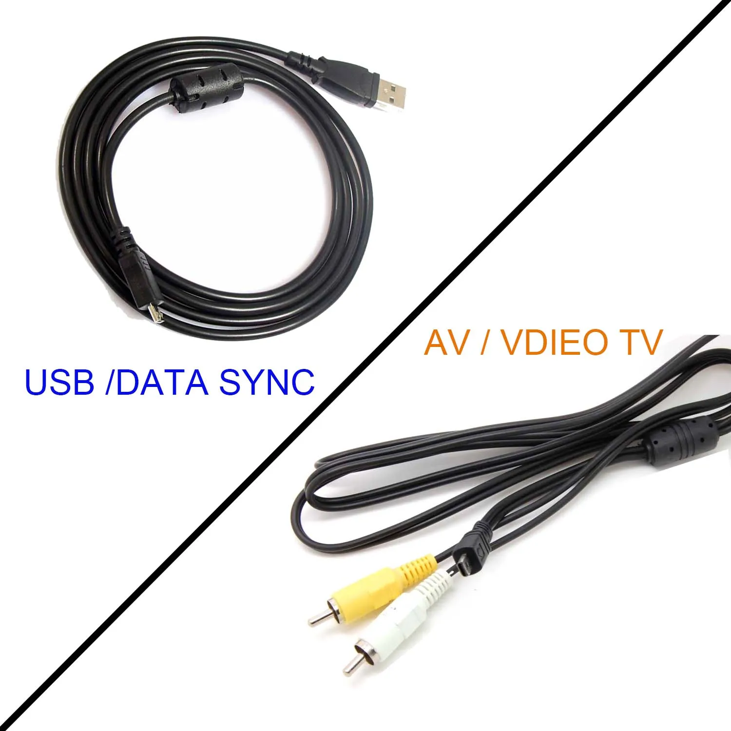 USB&AV TV CABLE for Olympus CB USB7 FE 15 FE 20 FE 25 FE 26 FE 35 FE 45