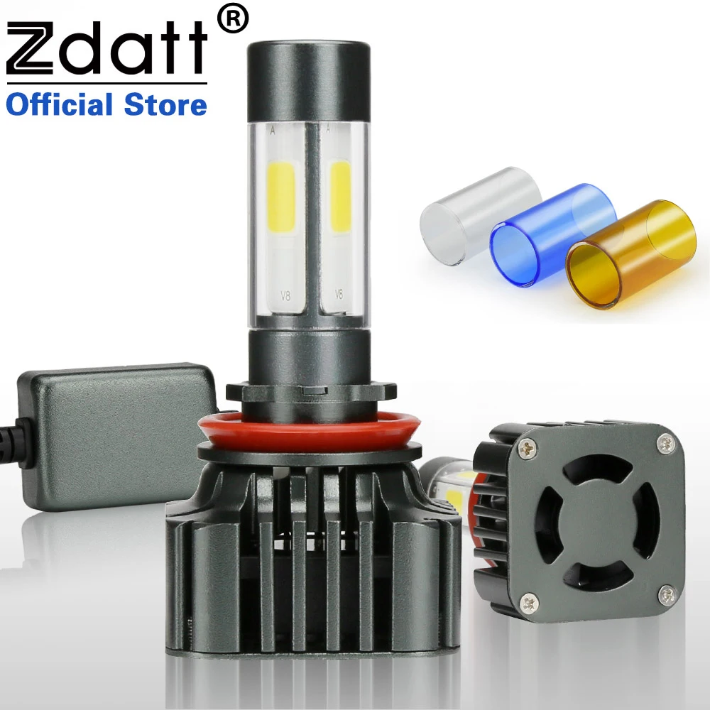 

Zdatt 360 Degree Lighting Super Bright H8 H11 Led Headlight Bulb 6000K 100W 12000LM Car Led Light 12V Auto Lamp Conversion Kits