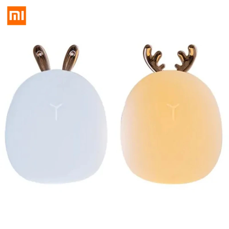 

MI Mijia Cooperated Brand 3 LIFE LED Night L USB Charge Cartoon Cute Deer Rabbit Night Light For Children Christmas Girl Gifts