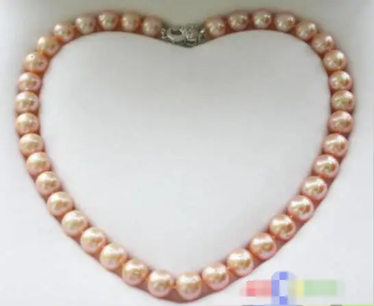 

Hot sale new Style >>>>>17" 12mm PINK ROUND FRESHWATER CULTURED PEARL NECKLACE p1632