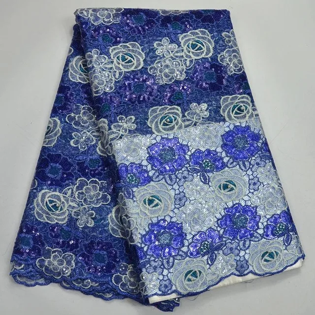 

New arrival Organza Lace Fabric 2018 African French Sequins Lace Fabric For Women Organza lace with beads