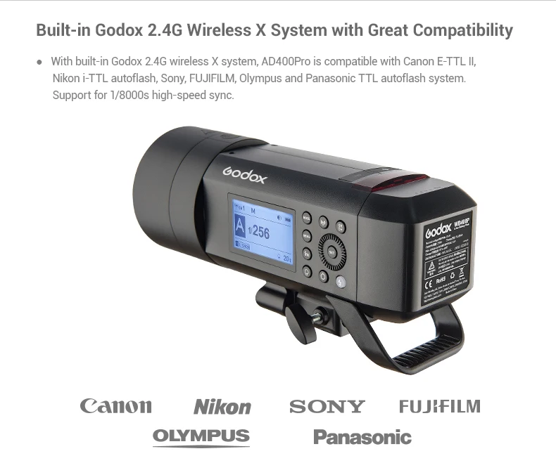Godox AD400 Pro все-в-одном для съемки вне помещения с системой встроенный 2,4G Беспроводной X Системы+ софтбокс AD-S85S BD-08 SN-04 набор сот на выбор