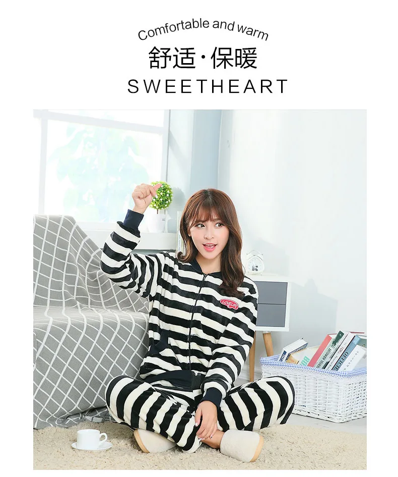 Зимняя Пижама; одежда для сна Для женщин Loungwear Фланелевая пижама длинный рукав топы+ штаны комплект из 2 предметов Пижама mujer Для женщин s спальный Костюм Пижама пижамы