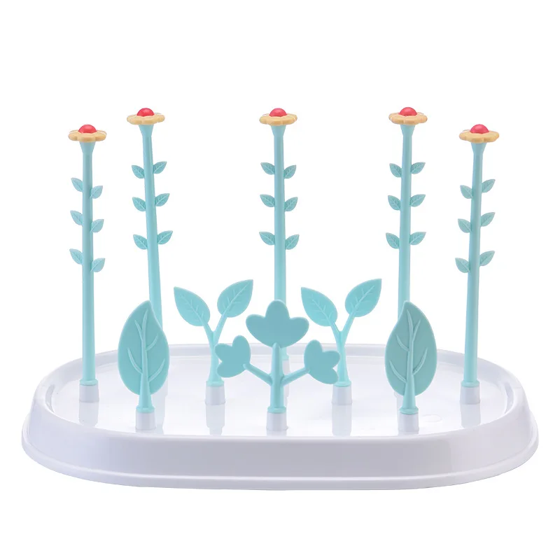 

Baby Bottle Drying Rack Flower Tree Dryer for Bottles Detachable Baby Bottle Holder Feeding Bottle Drying Baby Pacifier Shelf